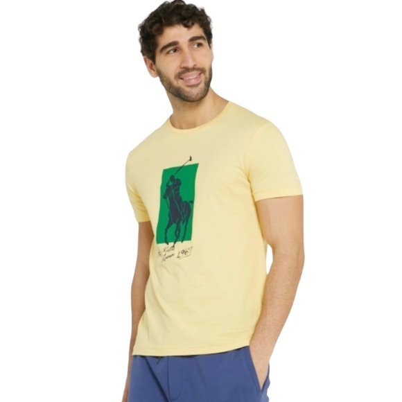 Polo Ralph Lauren Short-Sleeve Big Pony Player Block Graphic Tee, Medium NWT - Picture 4 of 7